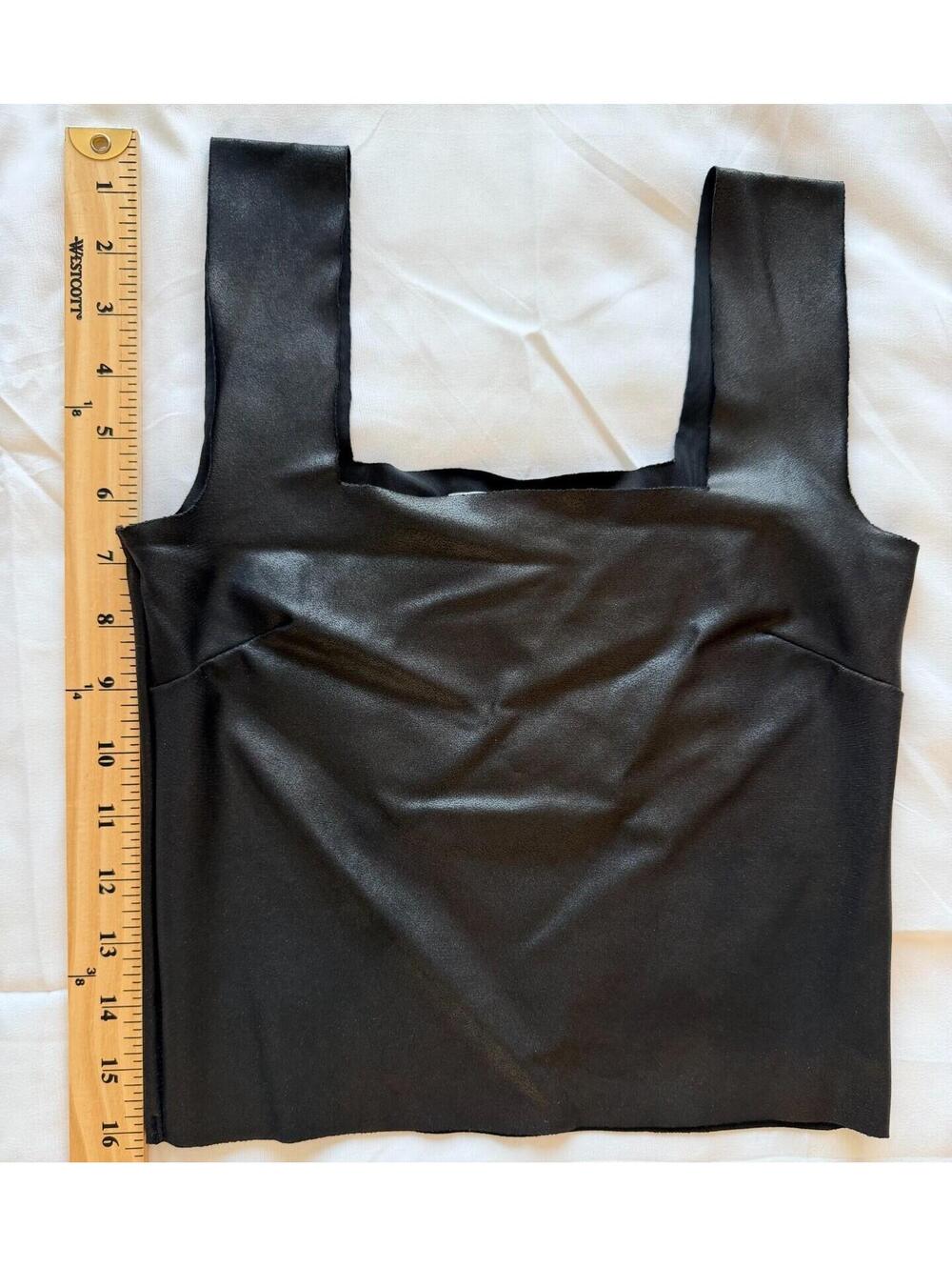 Gianni Bini Cropped Tank Top‎ Black Women's XS